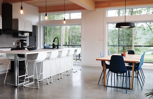 Wakefield Cottage | Le Riverain. Riverfront Modern Cottage.