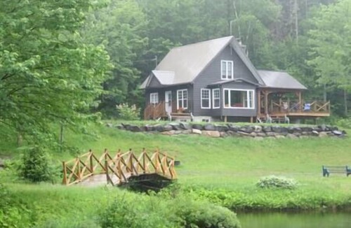 Chateau-Richer Ski Chalet | Le Rustique avec lac privé
