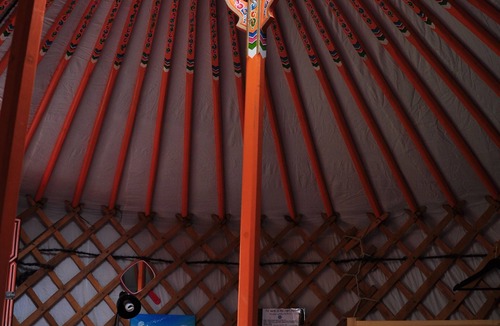 Indian Brook Resort | Little Orange Yurt at Cabot Shores Wilderness Resort