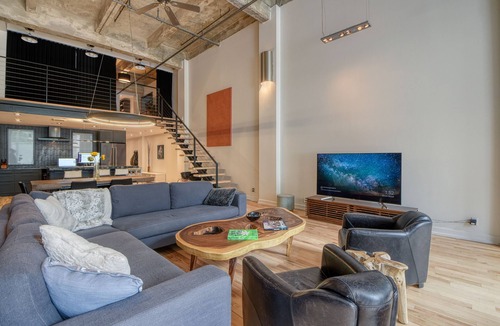 Gay Village Apartment | LOFT: Luxury 21' Foot Ceiling, 3 bedroom loft, 2 bath, downtown Montreal