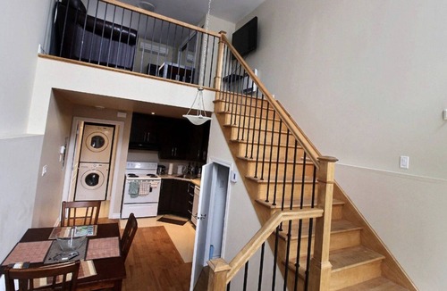 Bellerive Apartment | Loft with mezzanine and 16-foot ceilings near all amenities