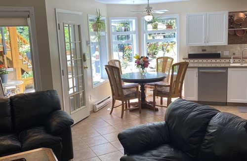 Shawnigan Lake House | Luxury suite with all the amenities of home waiting for you to relax and unwind.