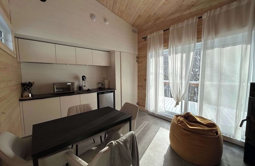 Notre-Dame-Auxiliatrice-de-Buckland Ski Chalet | Micro-Cabin in the Mountains - Solstice 2