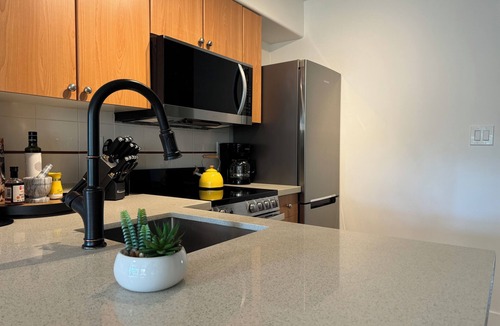 Davie Village Apartment | Modern 2-Bed, 2-Bath Urban Oasis in Downtown Vancouver