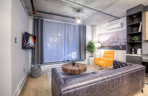 Cite Multimedia Apartment | Modern 2BR Suite Patio Old Montreal B1