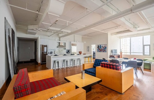 Fashion District Condo | Modern Industrial Charm: 2BR Designer Loft