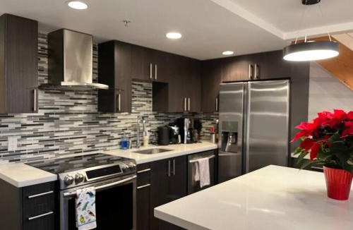 Downtown Vancouver Apartment | Modern top-floor 1-bedroom loft with free parking