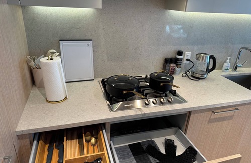 Golden Village Apartment | New Modern Condo w/Pool, Gym &free parking- Prime Richmond Location