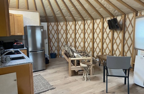 Powell River Cottage | Ocean front luxury yurt on beautiful landscaped property