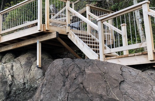Juan de Fuca Electoral Area Condo | Oceanfront/French Beach, king studio condo, ocean stairs, quiet area, fire pit