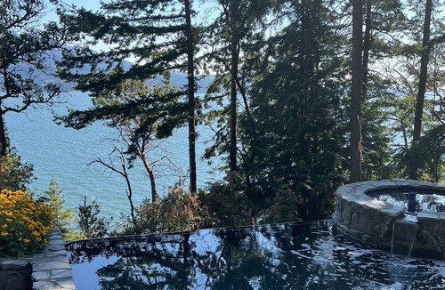 Bowen Island House | On the Water, in the Woods, a Red Cedar Log Cabin