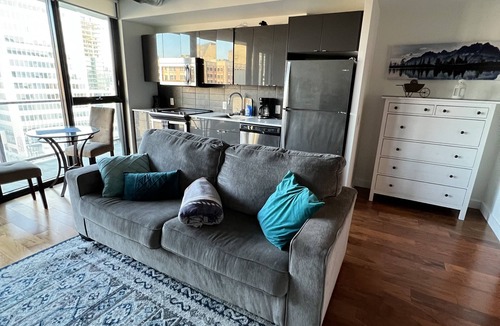 Downtown Winnipeg Apartment | One bed downtown laundry wifi across from the Jets arena