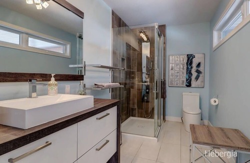 Austin Ski Chalet | Panoramic view of Magog - Spa - Archimede