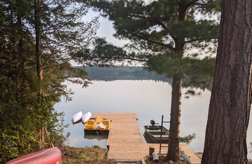 Timmins Cottage | Pet friendly family cottage. One Lake-One Cottage.A Unique Peaceful Experience.