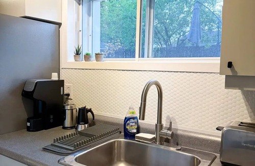 Lorraine Apartment | Pine Retreat: Private 2Br Unit with Patio & Fireplace (Free Parking)
