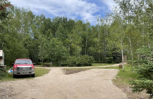 Manitoba RV Rental | Private campsite less then a mile from the bel air provincial forest