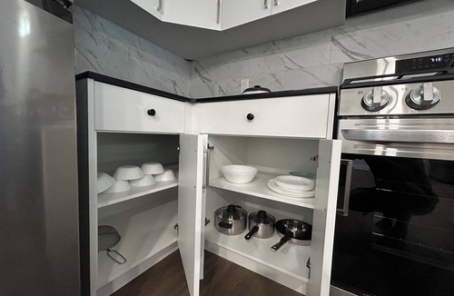 Southeast Edmonton House | Private Garden Suite – 1 Queen Bed, 1 Double Bed & Full Amenities