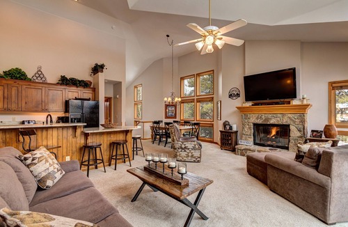Peak 9 House | Private hot tub, quick walk to ski lifts and downtown! Beautiful decor, and quie