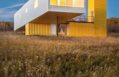 Division No. 16 Cabin | Rare Lakefront Shipping Container Near Asessippi