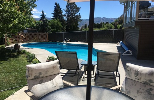 Westbank House | Relax Poolside in West Kelowna