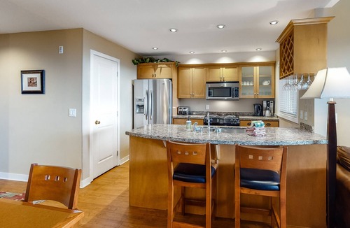 Big White Ski Resort Condo | Ski-In/Out Two-Story Condo w/Free WiFi, Balcony, Private Hot Tub, Gas Fireplace