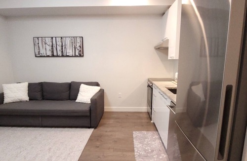 Langley Condo | Sleek Gem! Modern Comfort Condo Downtown Langley