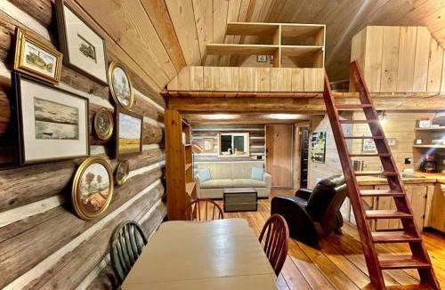 Regional District of Nanaimo House | Slow-Go Log Cabin in the Woods with Cozy Woodstove