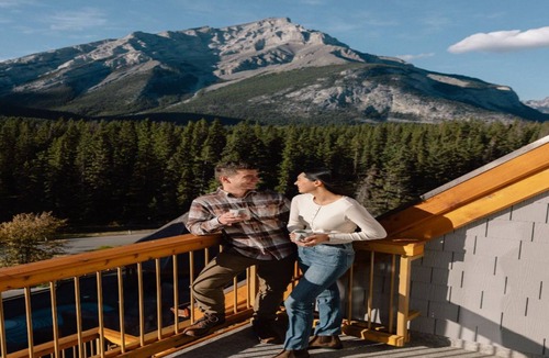 Banff Apartment | Spacious Room w/Mountain View + Private Balcony