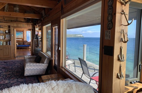 Lion's Head Cottage | Spectacular views- Stone Cottage, steps to the water, heated pool, pet friendlyn