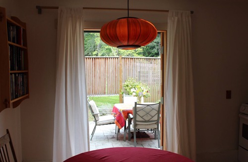Ganges Apartment | Sunny quiet self-contained patio suite near Ganges on Salt Spring Island.