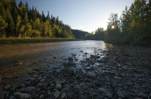 Sundre RV Rental | Tent and RV site on the James River at Stark Ranch Resort Site #1