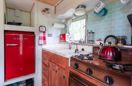 Blaeberry House | The Blaeberry Base Vintage Camper W/Outdoor Shower