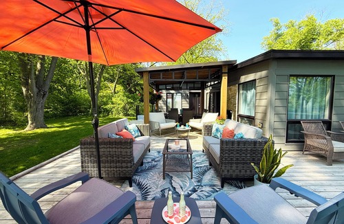 Amherstburg Cottage | The NEST-an upscale beach cottage in Holiday Beach Conservation Area