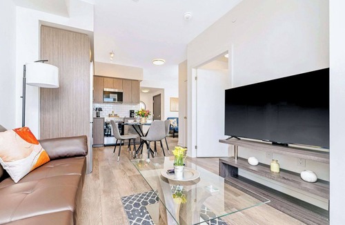 Kitchener Condo | Union Towers Condo with City Views and Patio