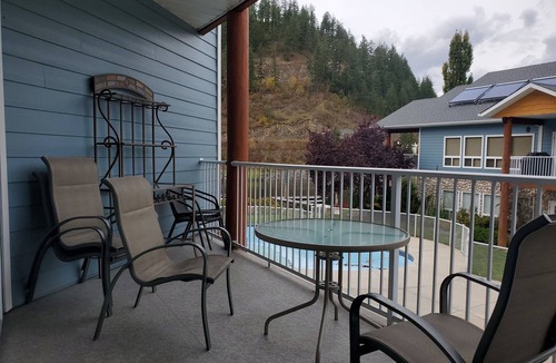 Sicamous Condo | Waterfront Condo unit D201 with BOAT SLIP, Pool, Hot Tub, underground Parking
