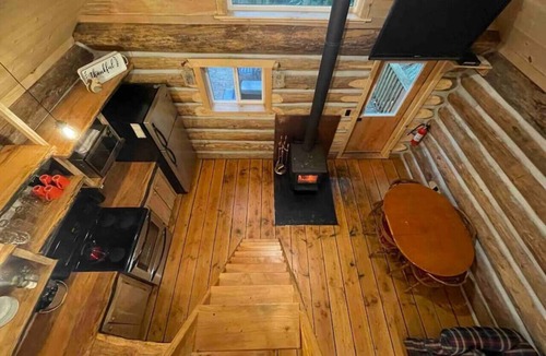 Regional District of Nanaimo Cabin | Wind Down Log Cabin in the Woods with Cozy Woodstove