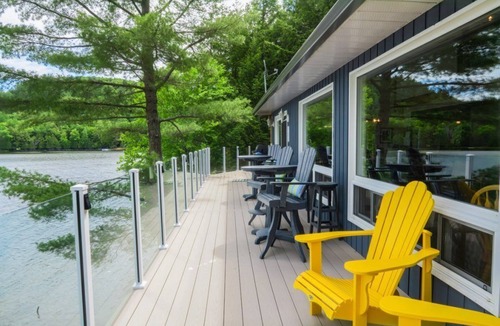 Lake of Bays House | Year round hot tub! So MUCH SNOW! Snowmobile Rentals close by