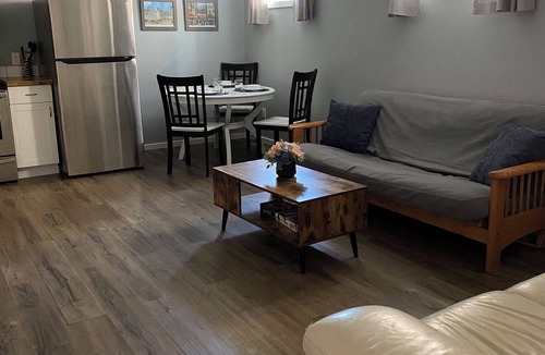 Trail Apartment | Your private suite awaits.Half a block from Gryro park. Quite safe area!