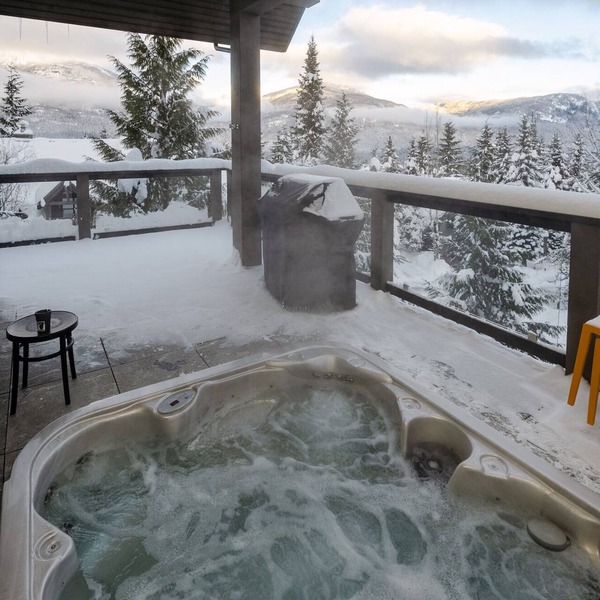Chalet Champagne Luxury. TRUE ski in/out, 4 bed/4 bath Magnificent Views Hot Tub