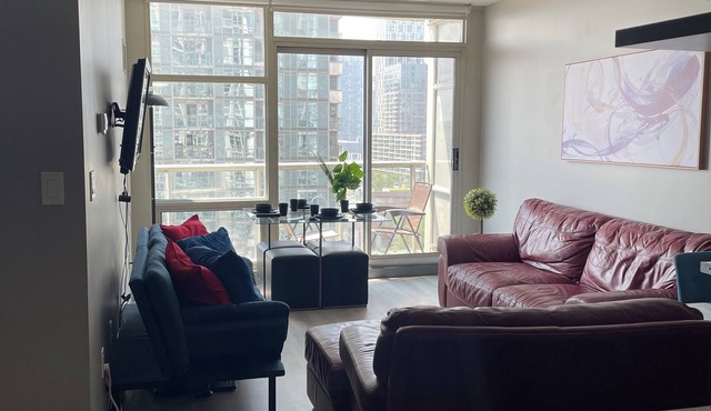 2-bdr 1 bath downtown luxury condo, free parking sleeps 6