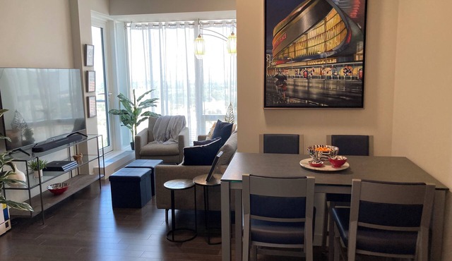 2 Bed/2 Bath executive condo, secure building in Ice District includes parking.