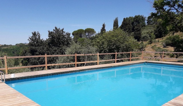 Inviting holiday home with swimming pool