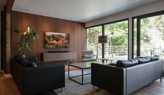 Ladhus Two - Stylish Cliff Home with Sauna & Jetty