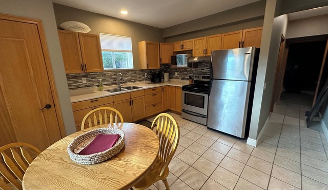 Separate sunny walk out basement suite in safe upscale neighborhood. Pets ok/fee