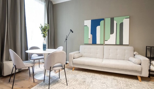 Spacious apartment with a balcony