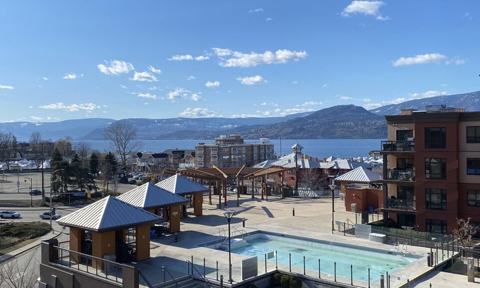 South Pandosy Condo | 1 Bedroom Condo - Amazing Lake and Mountain Views overlooking Pool and Hot Tub!