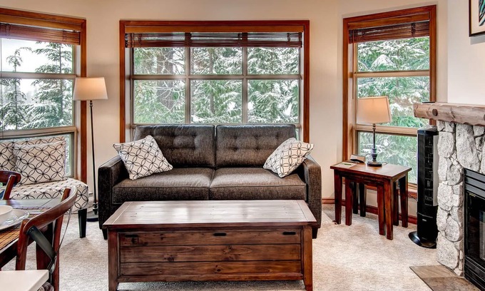 Blackcomb Condo | Aspens #412 Prime Ski-in Ski-out Location! Pool, Hot tubs, BBQ, sleeps 6