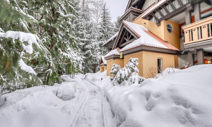 Village North House | Lovely second-floor getaway with balcony views, pool, & hot tub - walk to lifts