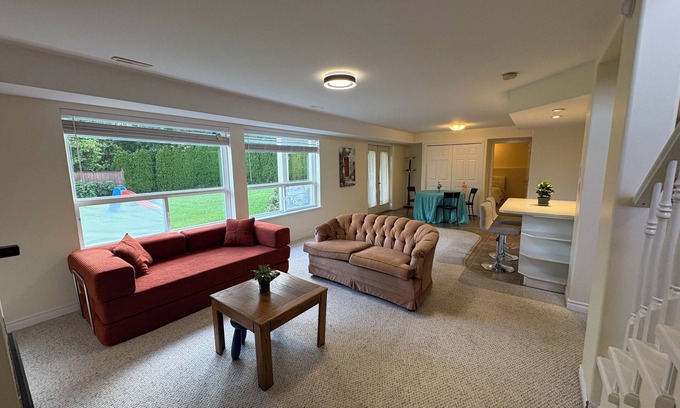 Promontory House | Spacious Family-Friendly Suite Near Cultus Lake with Private Entrance & Patio