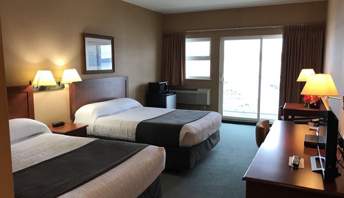 Superior Quadruple Room, 2 Queen Beds, Patio, Ocean View